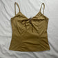 vtg f21 tie up tank top
