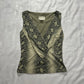 y2k cache snake skin tank top