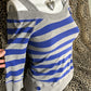 (S)early 2000s off the shoulder striped long sleeve