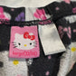 (L)sanrio hk black bow pj pants