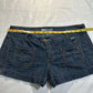 (SZ 11)early 2000s dark washed denim shorts