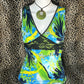 (S)vtg early 2000s tropical lace tank top
