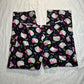 (L)sanrio hk black bow pj pants