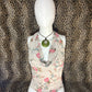 (S)early 2000s backless floral halter tank top