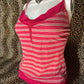 (L)early 2000s striped tank top