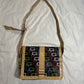 early 2000s guess monogram belted messenger bag