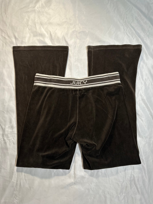 (M)vtg brown velour juicy couture flared sweats