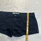 (SZ 2)early 2000s navy abercrombie & fitch mini shorts