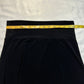 (M)early 2000s black asymmetrical flower skirt