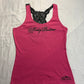 (XL)pink mesh harley davidson tank top