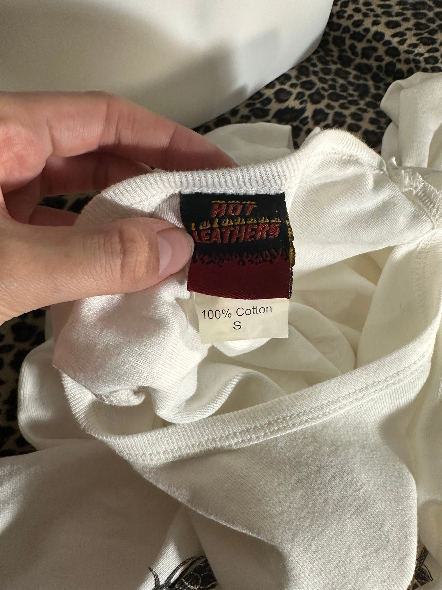 (S)vtg hot leathers cyber rose long sleeve