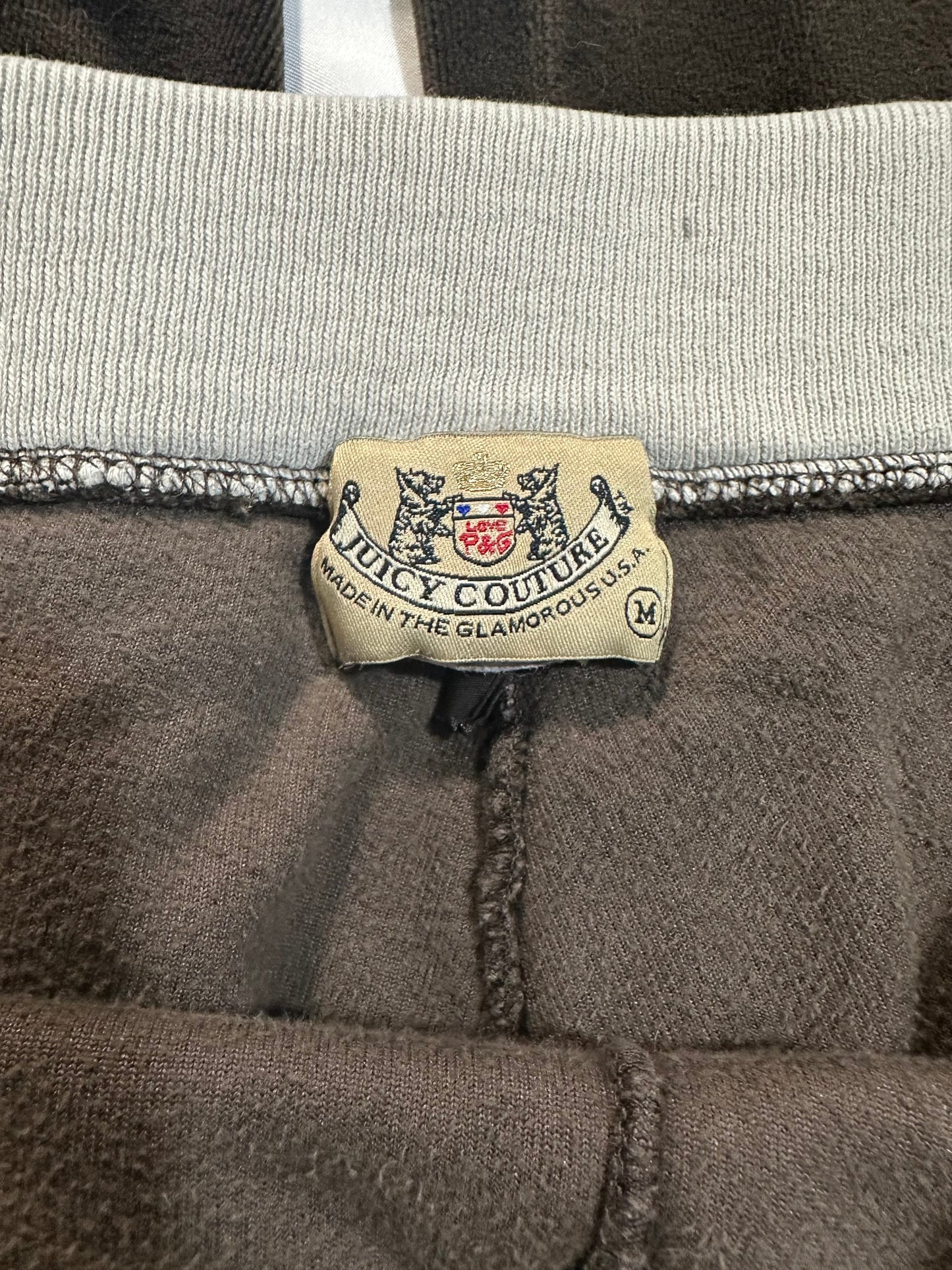 (M)vtg brown velour juicy couture flared sweats