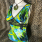 (S)vtg early 2000s tropical lace tank top