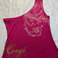(M)early 2000s hot pink coogi one sleeved tank top