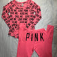 (S)2 piece vs pink pj set