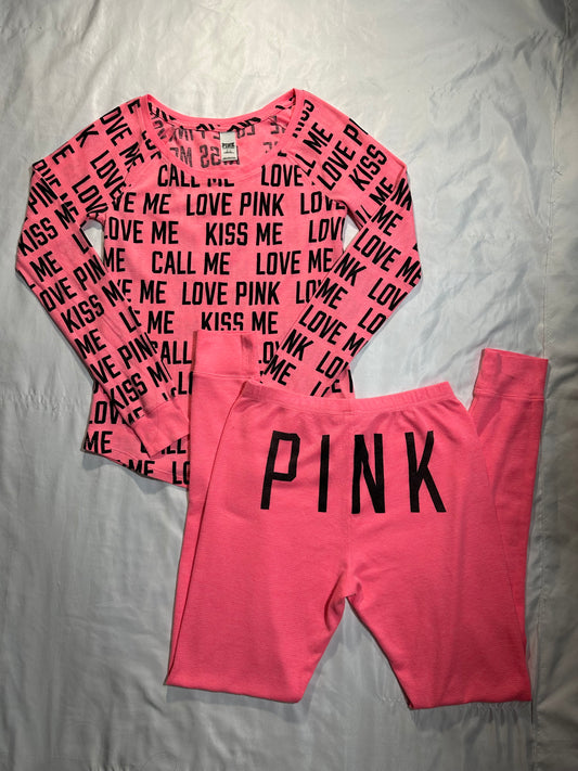 (S)2 piece vs pink pj set