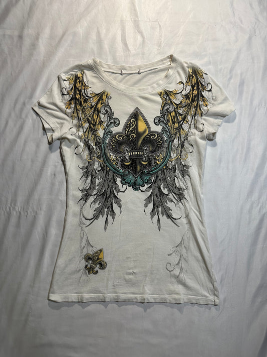 (L)cyber y2k white top