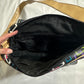early 2000s guess monogram belted messenger bag