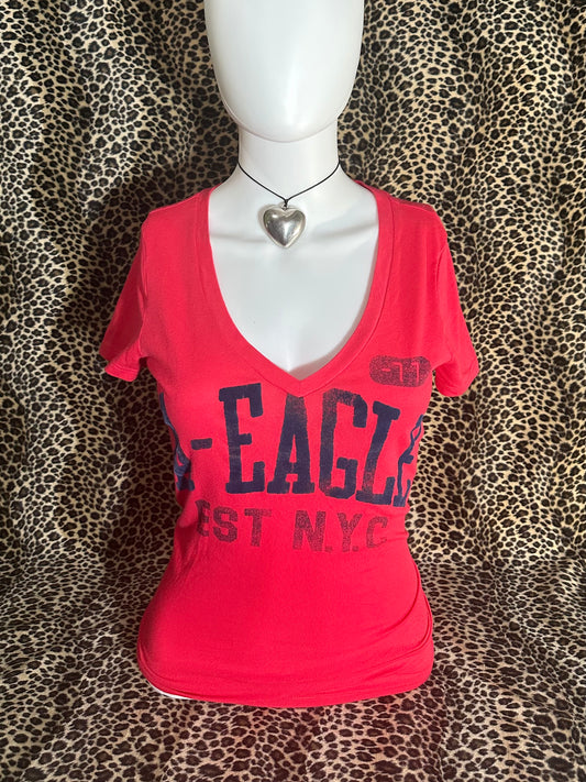 (S)american eagle outfitters red top