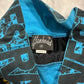 (M) 90’s glamhead the ramones all over print mini skirt