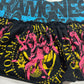 (M) 90’s glamhead the ramones all over print mini skirt