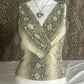 y2k cache snake skin tank top