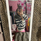 (L)reworked hand sewn vtg aeropastle fur zip up