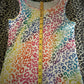 (XS)rainbow leopard print tank top