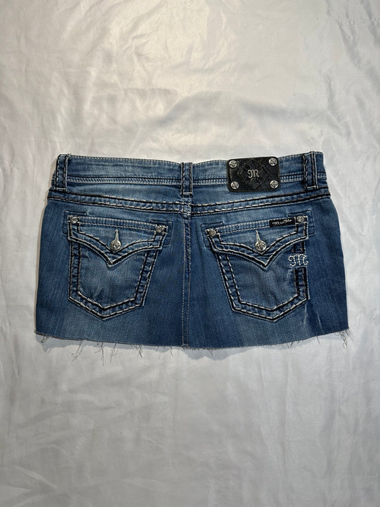 (sz 28)reworked miss me mini skirt