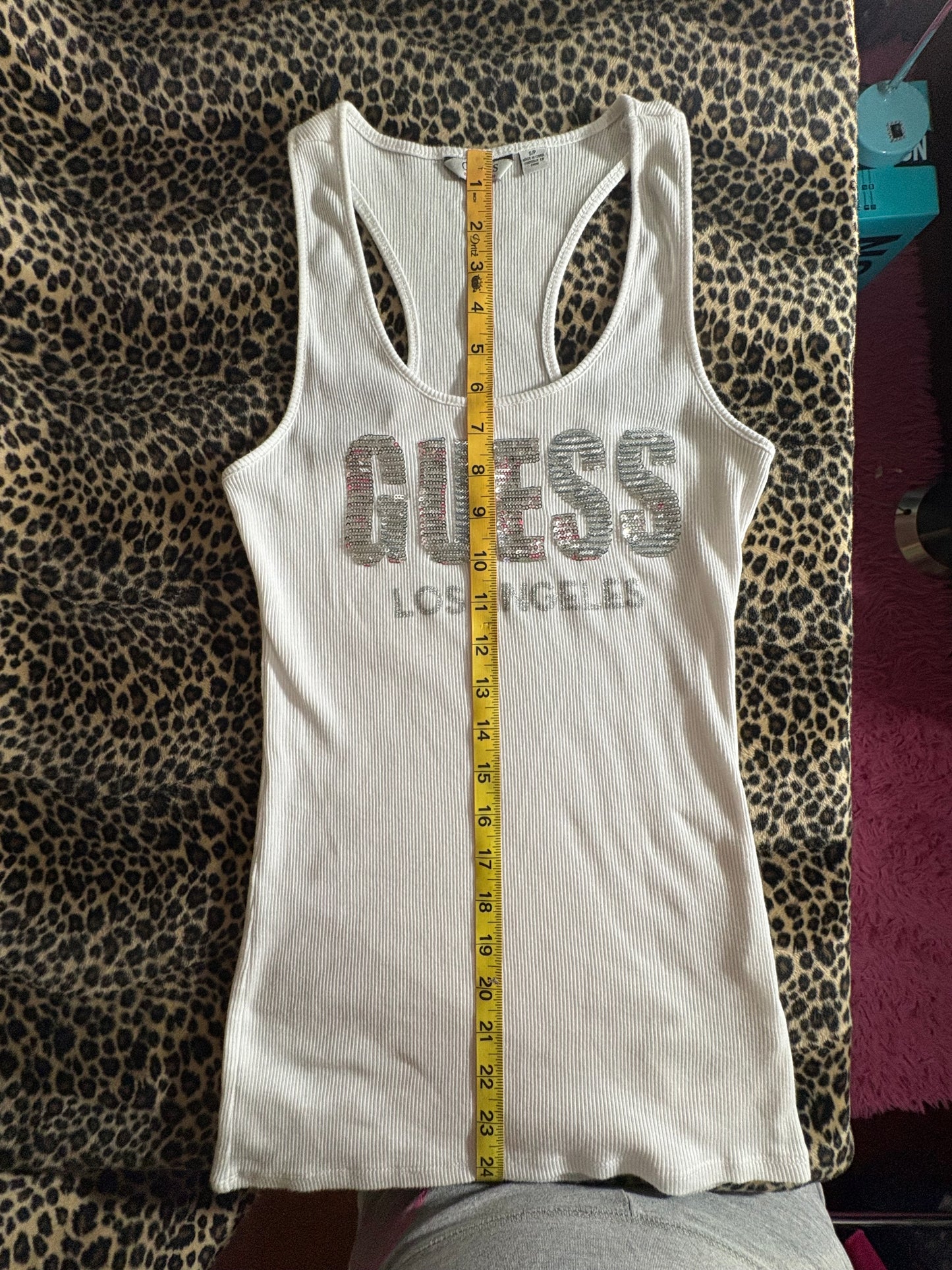 (S)early 2000s white guess tank top