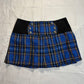 (M)vtg royal bones blue plaid pleated skirt