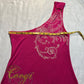 (M)early 2000s hot pink coogi one sleeved tank top