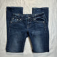 (SZ 28)embellished bootcut flared miss me jeans