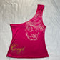 (M)early 2000s hot pink coogi one sleeved tank top