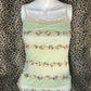 (XS)vtg early 2000s lace floral tank top
