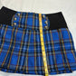 (M)vtg royal bones blue plaid pleated skirt